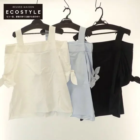 Double Standard Clothing NYC Open Shoulder Black Blouse Pleated Sleeves 38/ US S - Picture 2 of 9